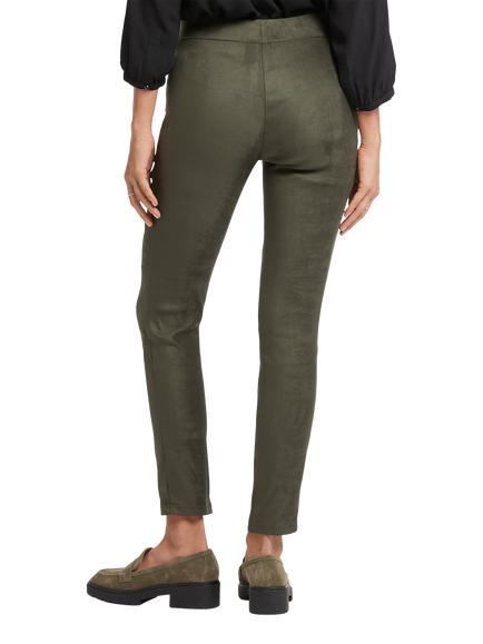 NYDJ Essential Leggings In Stretch Faux Suede - view 2, Vine Leaf