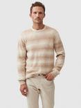 Rodd & Gunn Wave Break Cotton Blend Space-Dyed Knit Jumper, Camel