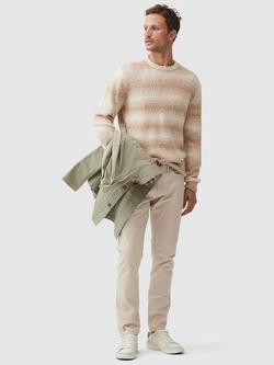 Rodd & Gunn Wave Break Cotton Blend Space-Dyed Knit Jumper, Camel - view 2, Camel