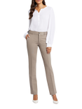 Sculpt Her Classic Straight Trousers, Saddlewood