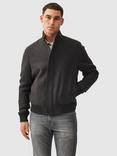 Rodd & Gunn Miramar Organic Cotton Bomber Jacket, Charcoal