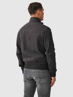 Rodd & Gunn Miramar Organic Cotton Bomber Jacket, Charcoal - view 2, Charcoal
