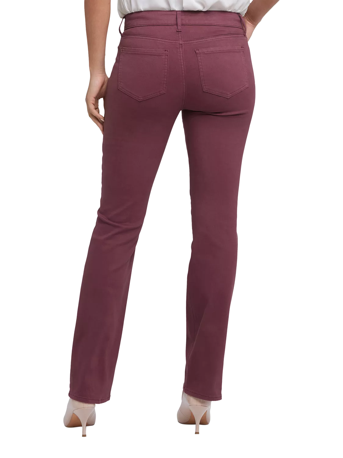 NYDJ Curve Shaper Marilyn Straight Jeans Donna – Celeste, Cotone, Nuovo Senza Etichette
