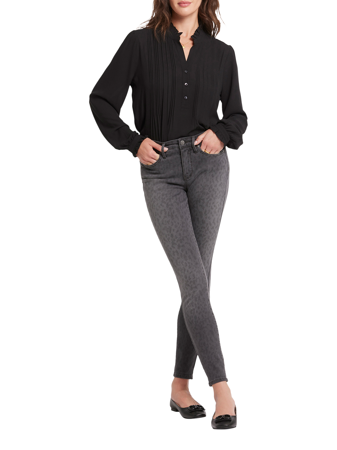 Product image 1 of 6, which shows NYDJ Ami Skinny Jeans, Wild Spirit, 4