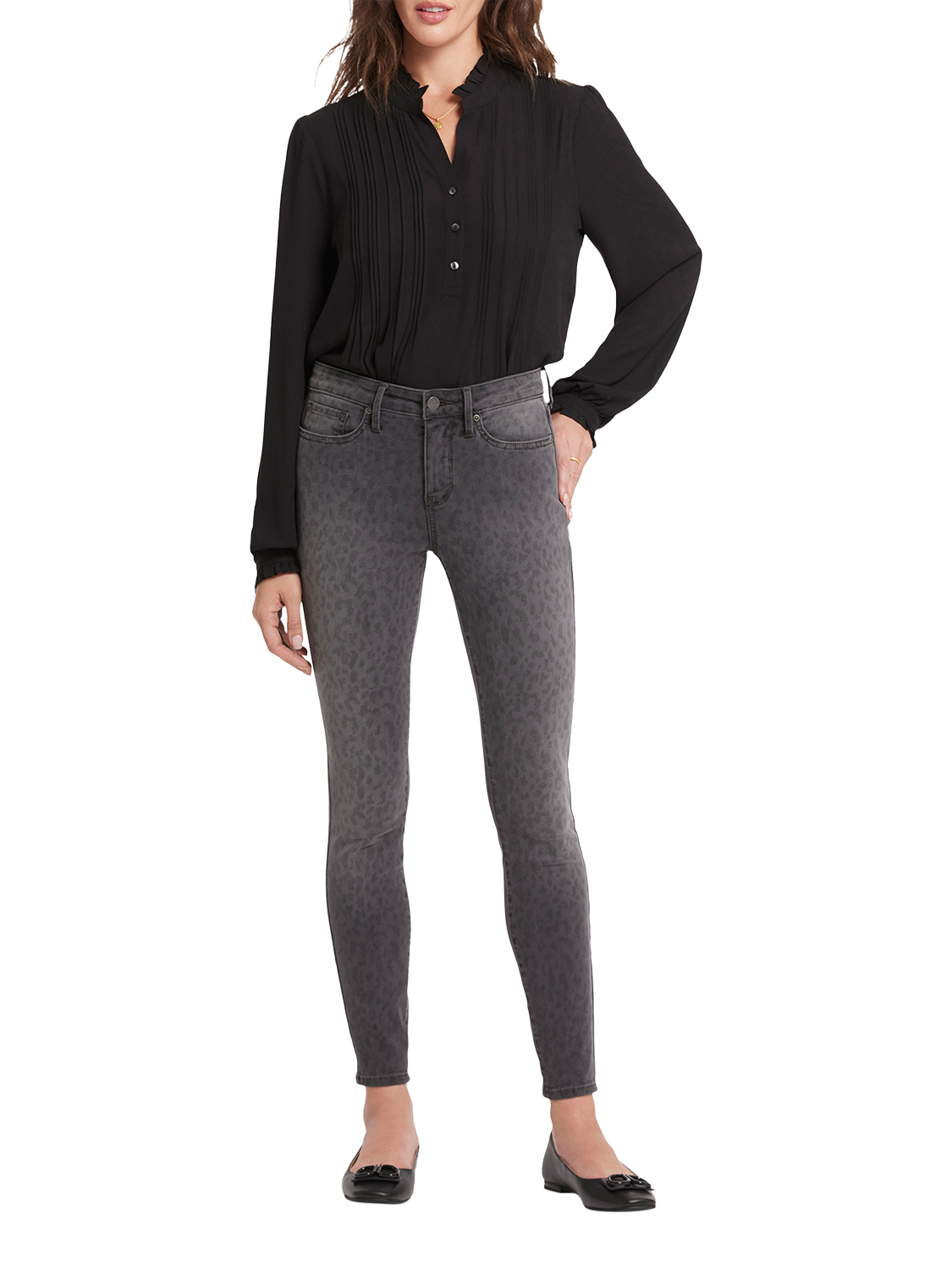 Product image 4 of 6, which shows NYDJ Ami Skinny Jeans, Wild Spirit, 4