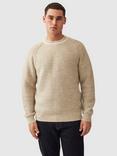 Rodd & Gunn Westmere Undyed Wool Relaxed Fit Crew Neck Jumper, Birch