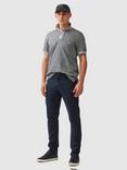 Rodd & Gunn Le Bons Bay Cotton Short Sleeve Slim Fit Polo Shirt, Fog