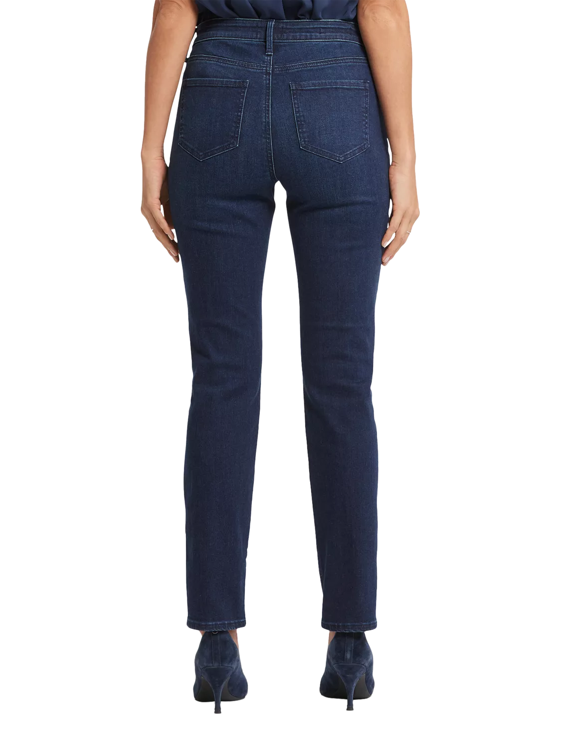 NYDJ Women's Petite High Rise Sheri Slim Jeans - Moonlight Wash, Lift Tuck Technology