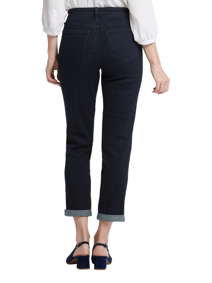 NYDJ Margot Girlfriend Jeans - view 2, Midnight Falls