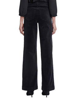 NYDJ Teresa Wide Leg Corduroy Trousers - view 2, Black