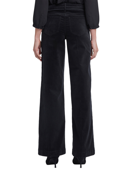 NYDJ Teresa Wide Leg Corduroy Trousers - view 2, Black