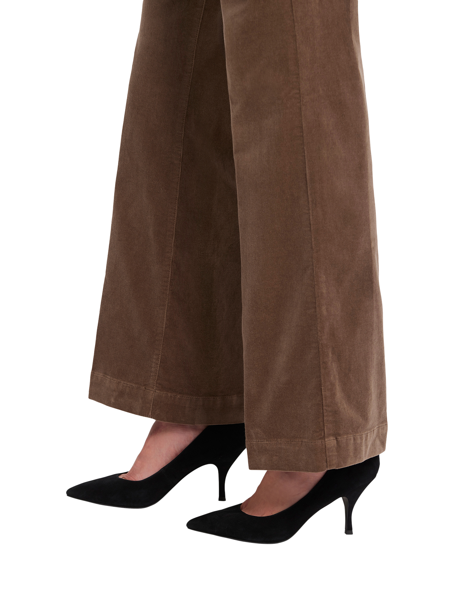 Product image 6 of 6, which shows Teresa Wide Leg Corduroy Trousers, Elmwood, 4