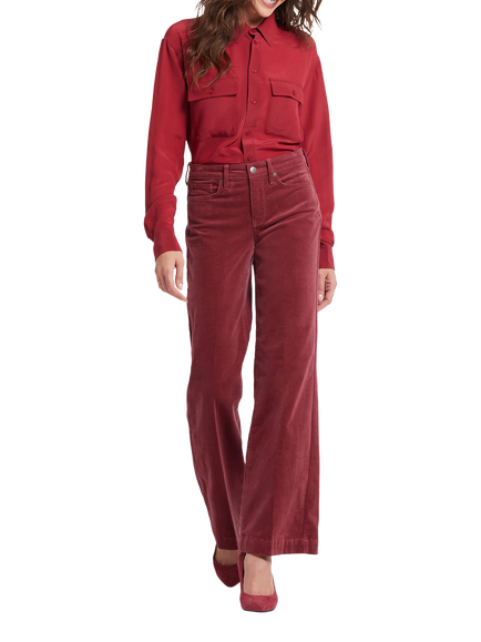 NYDJ Teresa Wide Leg Corduroy Trousers, Paintbrush