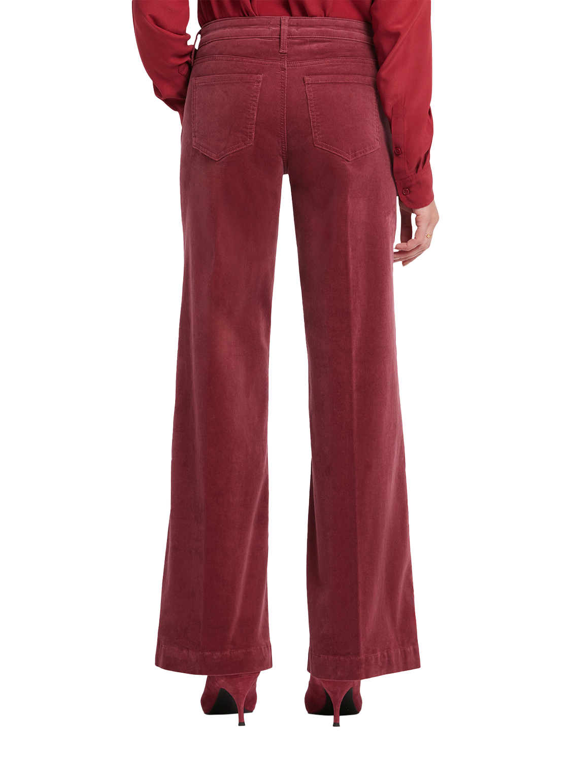 Product image 2 of 6, which shows Teresa Wide Leg Corduroy Trousers, Paintbrush, 4