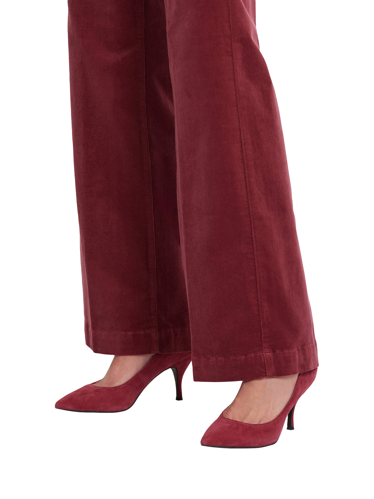 Product image 6 of 6, which shows Teresa Wide Leg Corduroy Trousers, Paintbrush, 4
