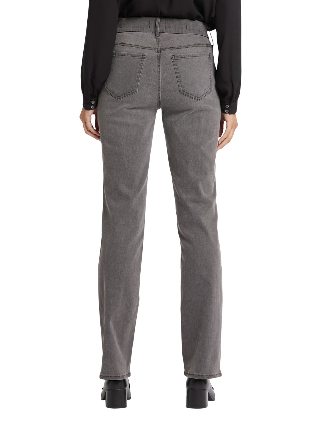 Product image 2 of 6, which shows NYDJ Waist-Match™ Marilyn Straight Jeans, Highlands, XS