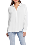 NYDJ Becky Georgette Top, Optic White