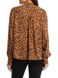 NYDJ Animal Print Tie Neck Blouse, Caterina