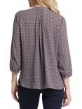 NYDJ Pintuck Long Sleeve Top, Pinnacle Vista, Pinnacle Vista