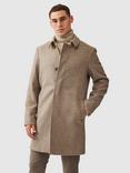 Rodd & Gunn Mt Florence Wool Blend Tailored Overcoat, Fawn