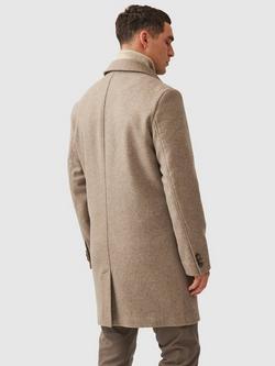 Rodd & Gunn Mt Florence Wool Blend Tailored Overcoat, Fawn - view 2, Fawn