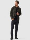 Rodd & Gunn Somerset Premium Lightweight Suede Leather Jacket, Mouse