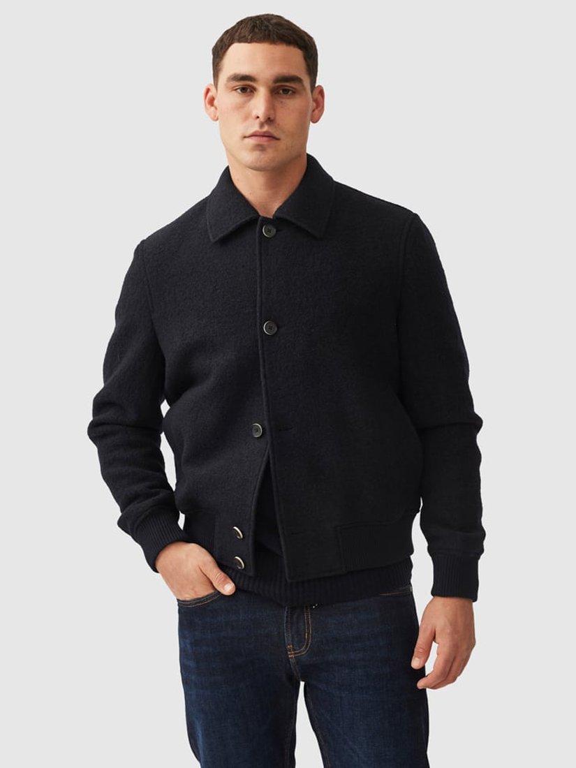 Rodd & Gunn Washington Avenue Wool Harrington Jacket, French Navy