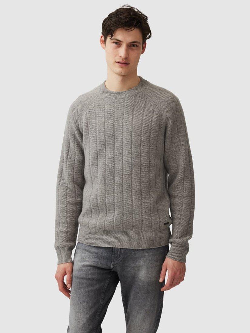 Rodd & Gunn Arrow River Wool Knit Jumper, Grey Marle