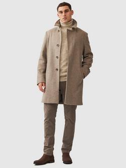 Rodd & Gunn Castle Ridge Undyed Wool Roll Neck Jumper, Birch - view 2, Birch