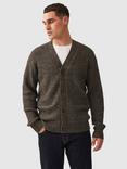 Rodd & Gunn Glenallen Wool Alpaca Blend Button Cardigan, Sepia