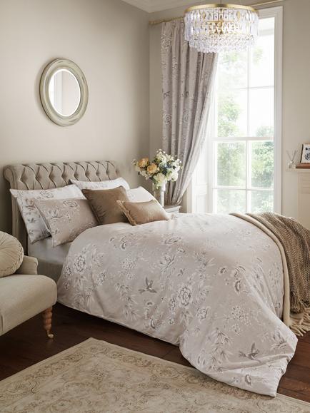 Laura Ashley Rowsham Garden Duvet Cover Set, Natural