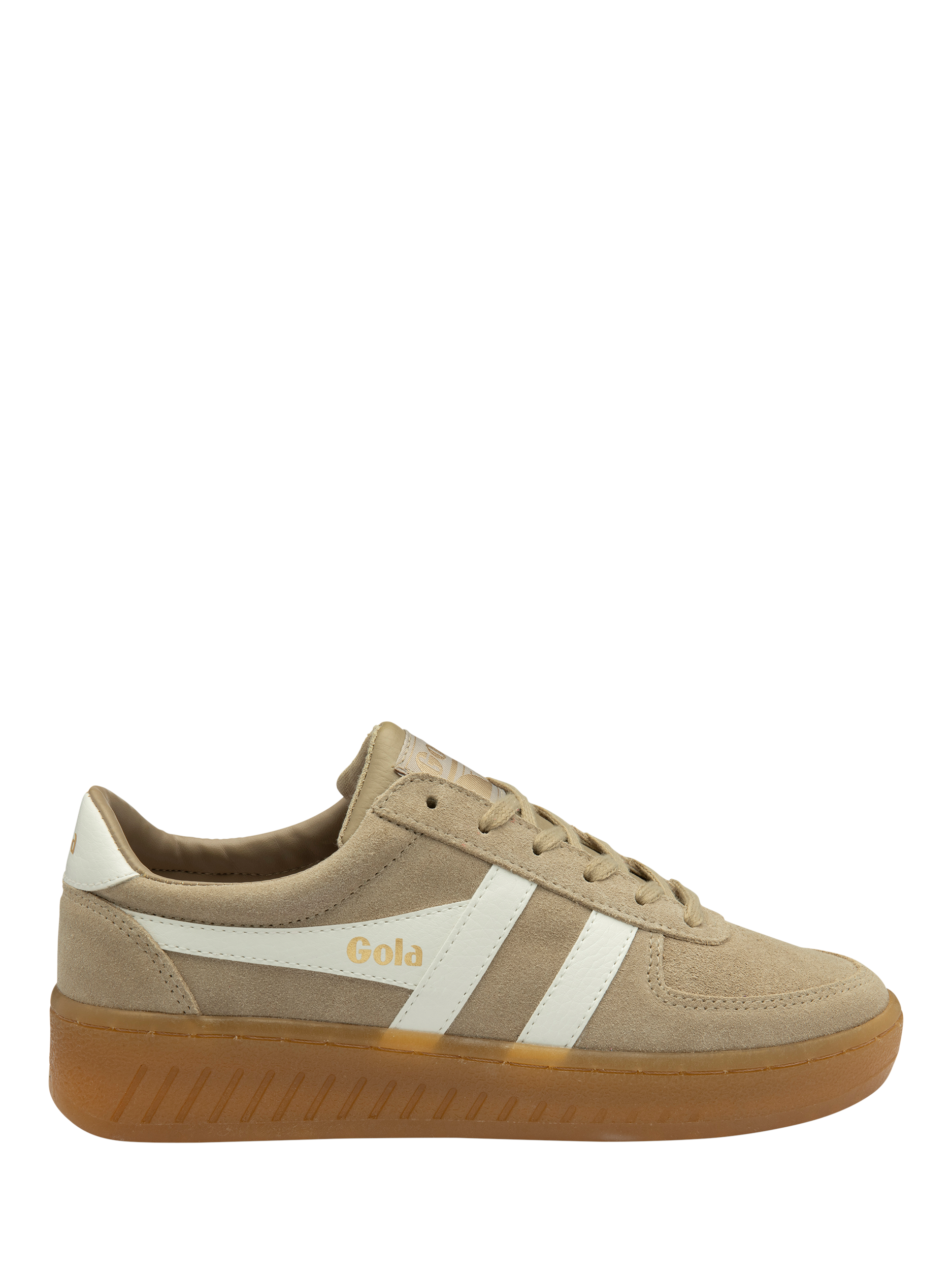 Gola Classics Grandslam Suede Trainers, Bone/Off White/Gum