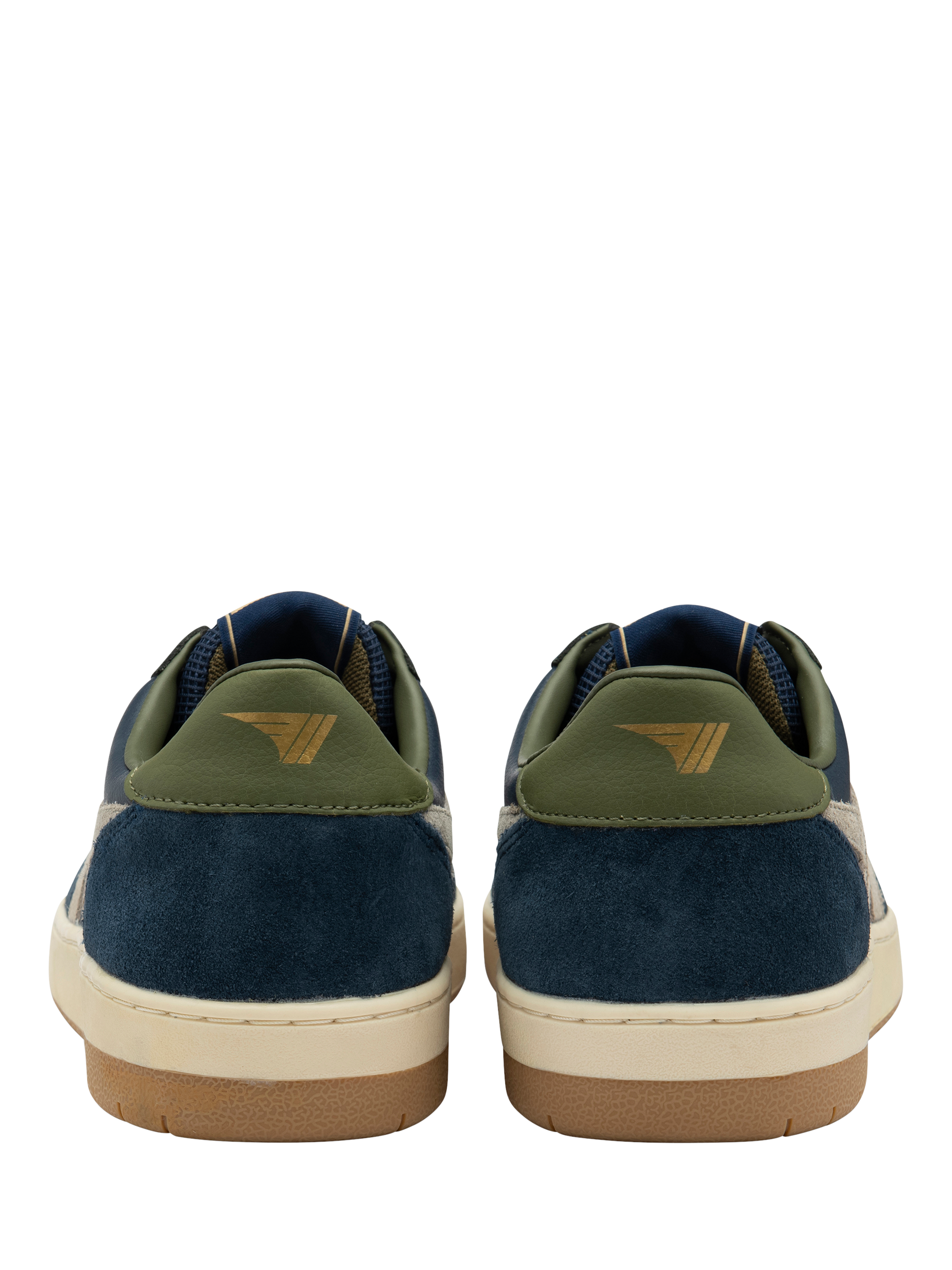 Product image 4 of 5, which shows Gola Classics Hawk Leather Trainers, Navy/Multi, 6