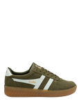Gola Classics Grandslam Suede Trainers, Khaki/Off White/Gum