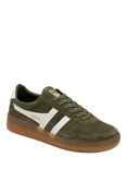 Gola Classics Grandslam Suede Trainers, Khaki/Off White/Gum