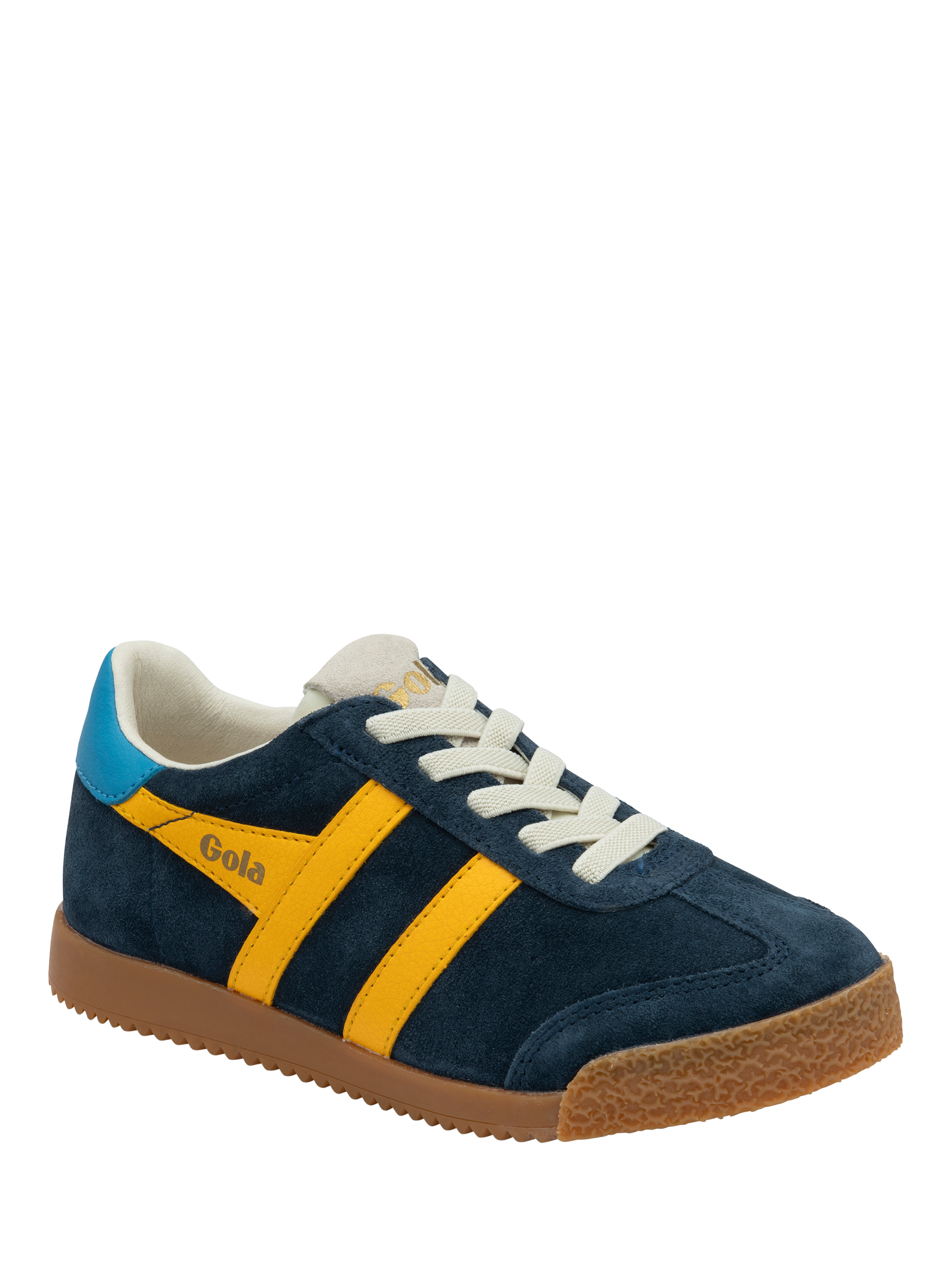 Product image 2 of 5, which shows Gola Kids' Elan Trainers, Navy/Sun/Santorini, 1