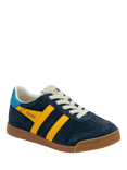 Gola Elan Kids' Trainers, Navy/Sun/Santorini