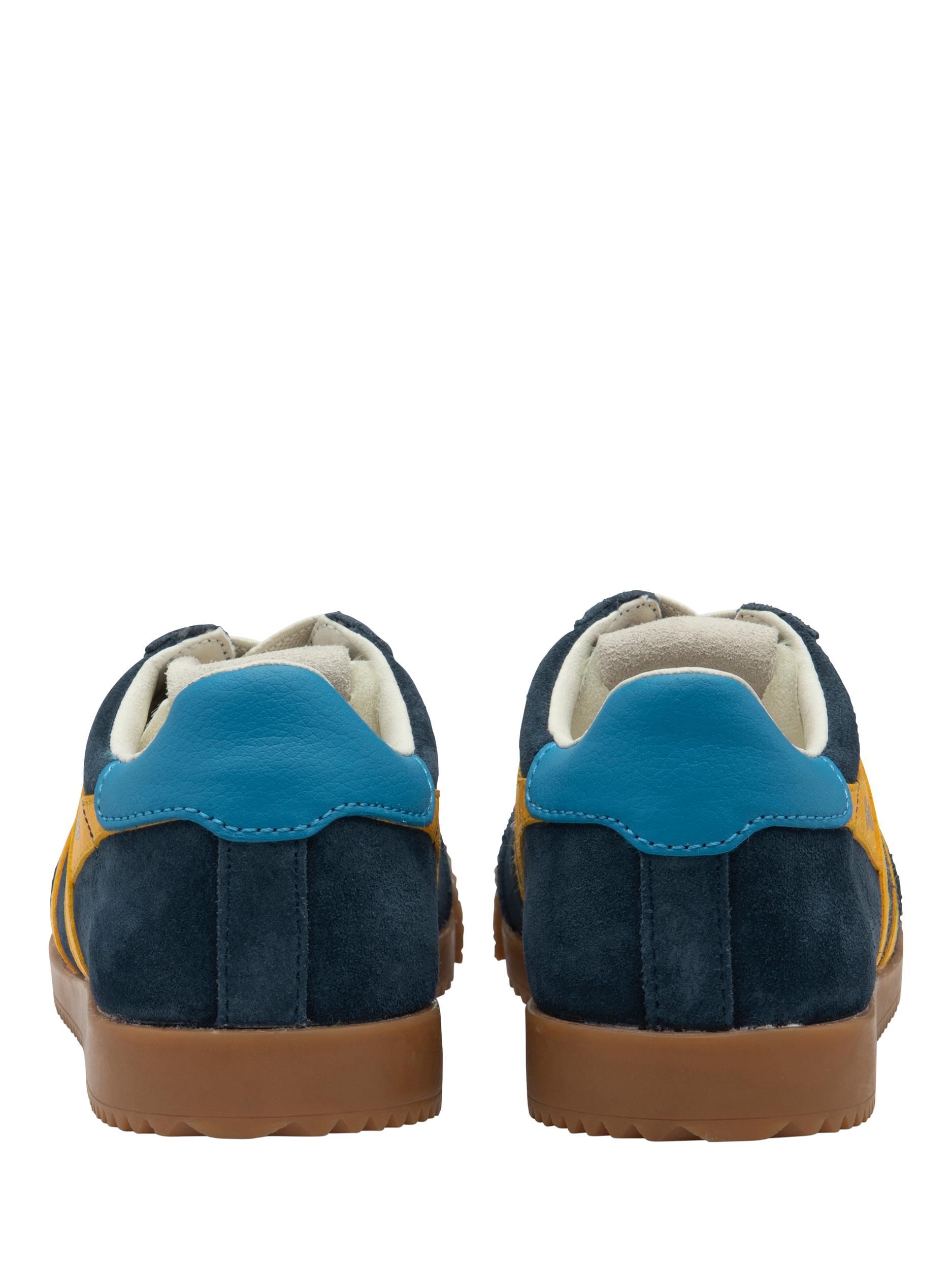 Product image 4 of 5, which shows Gola Kids' Elan Trainers, Navy/Sun/Santorini, 1