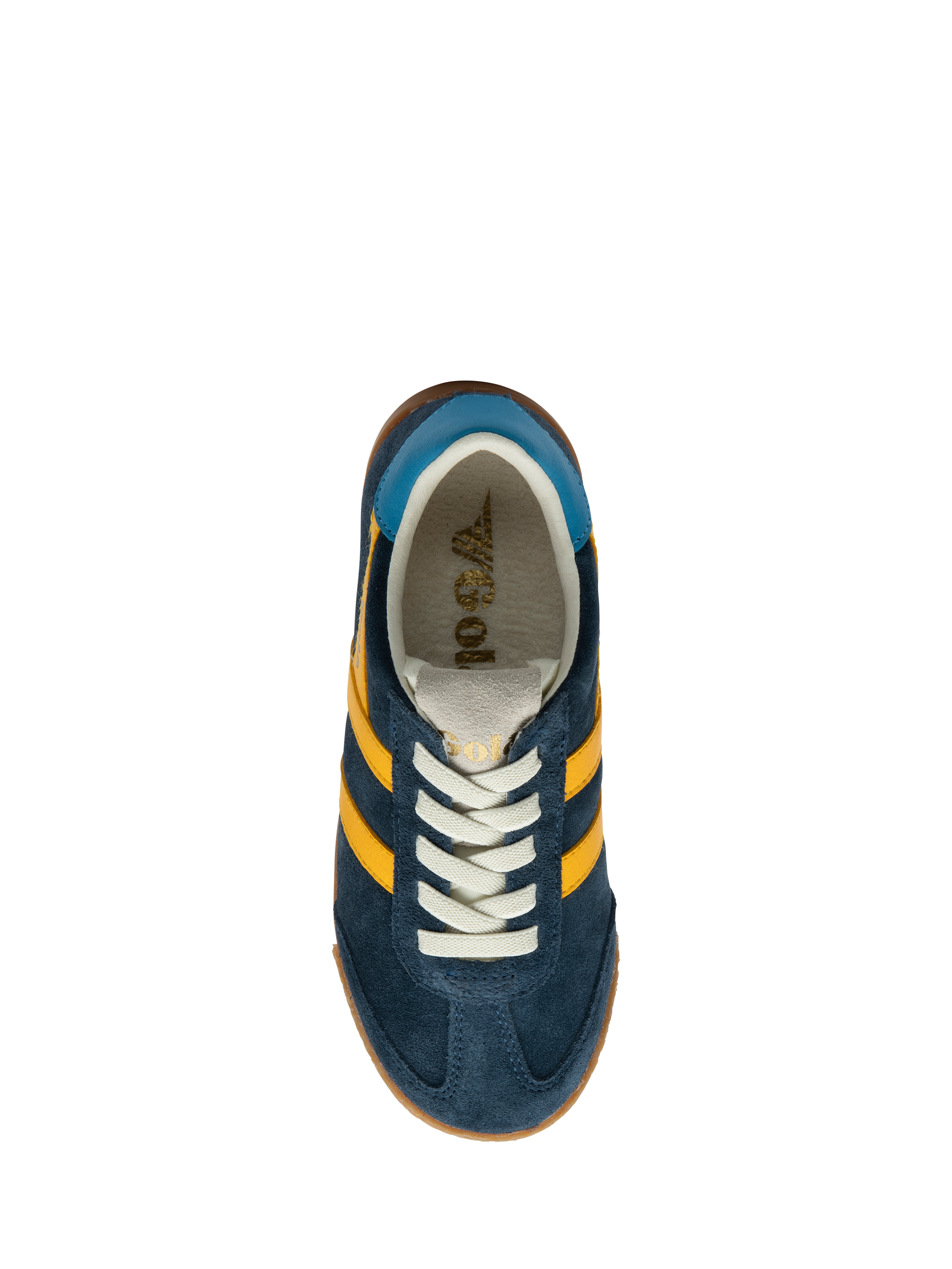 Product image 5 of 5, which shows Gola Kids' Elan Trainers, Navy/Sun/Santorini, 1