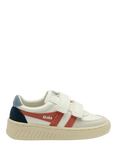 Gola Grandslam Trident Kids' Trainers, White/Clay/Iceberg