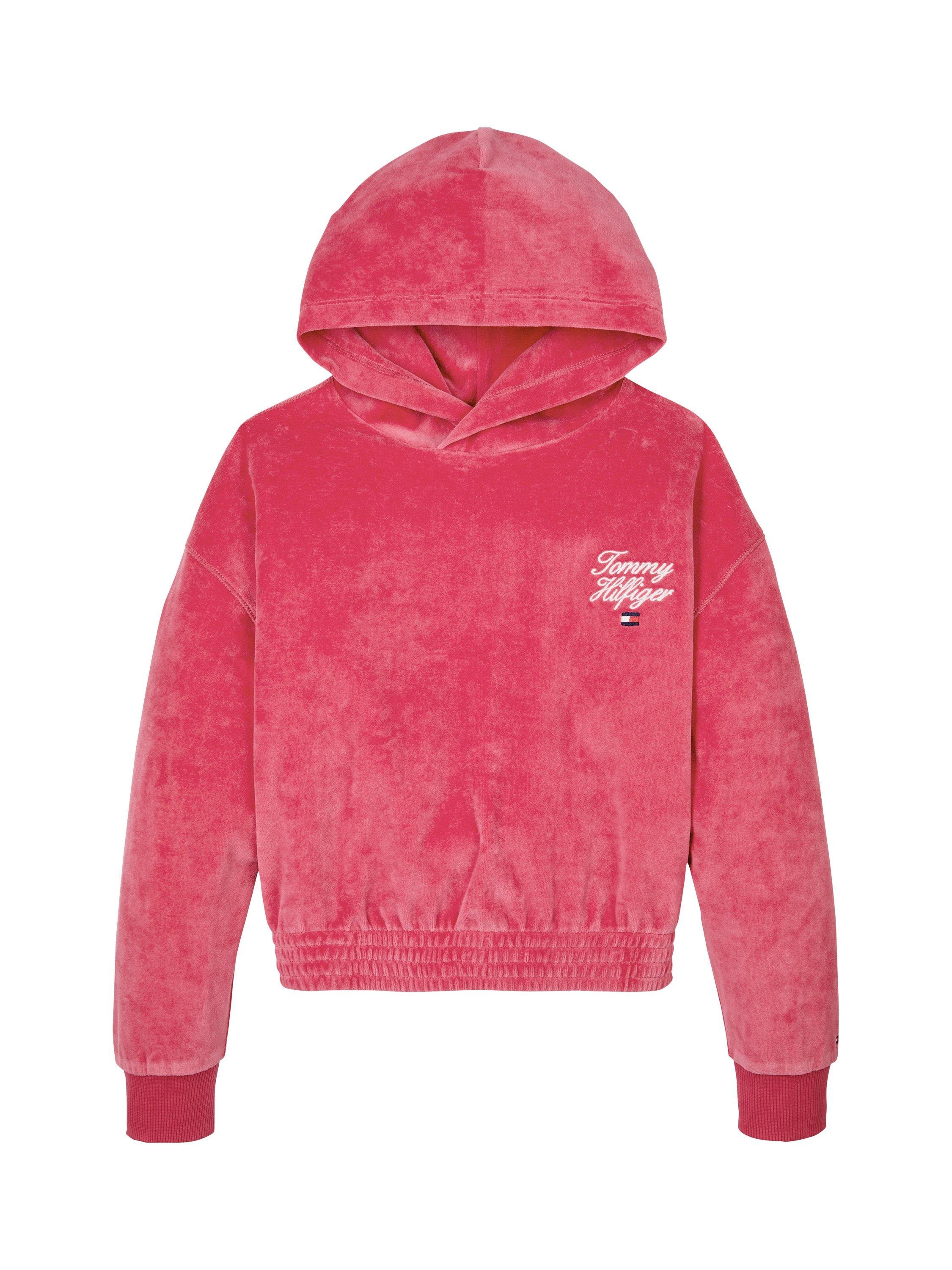 Pink tommy hoodie deals