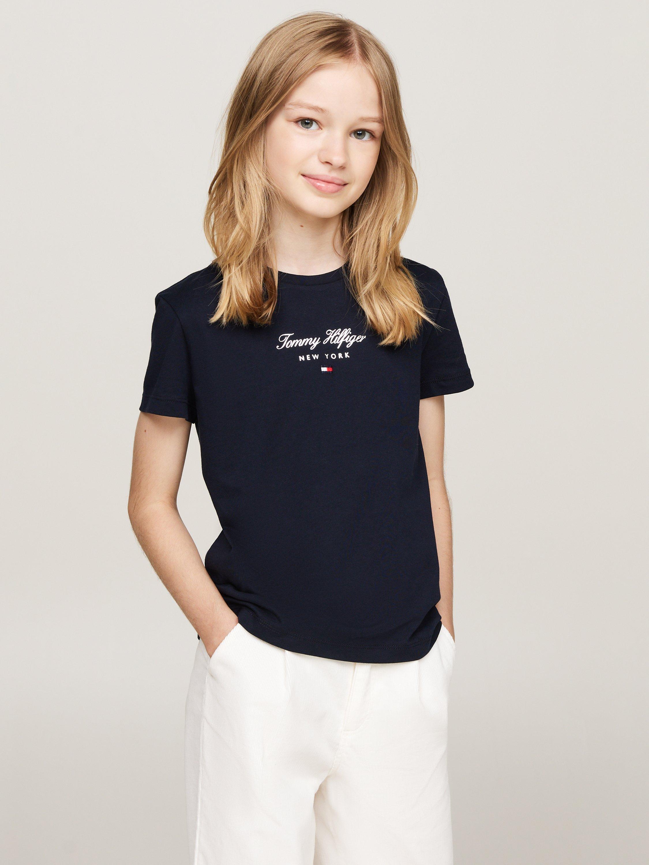 Tommy Hilfiger Kids' NYC Foil Tee, Desert Sky