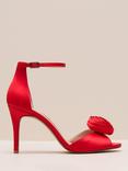 Phase Eight Flower Corsage Heel Court Shoes, Red