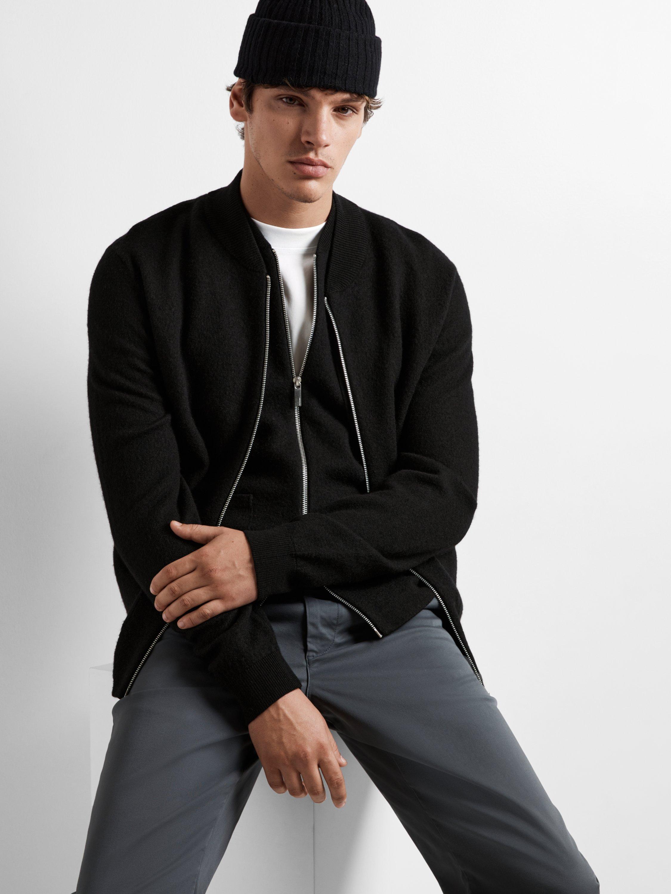 Product image 3 of 6, which shows SELECTED HOMME Merino Wool Knit Gilet, Black, S