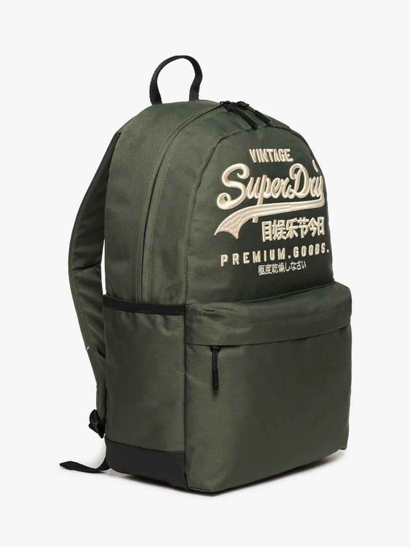 Product image 2 of 7, which shows Superdry Heritage Montana Backpack, Laurel Khaki, One Size