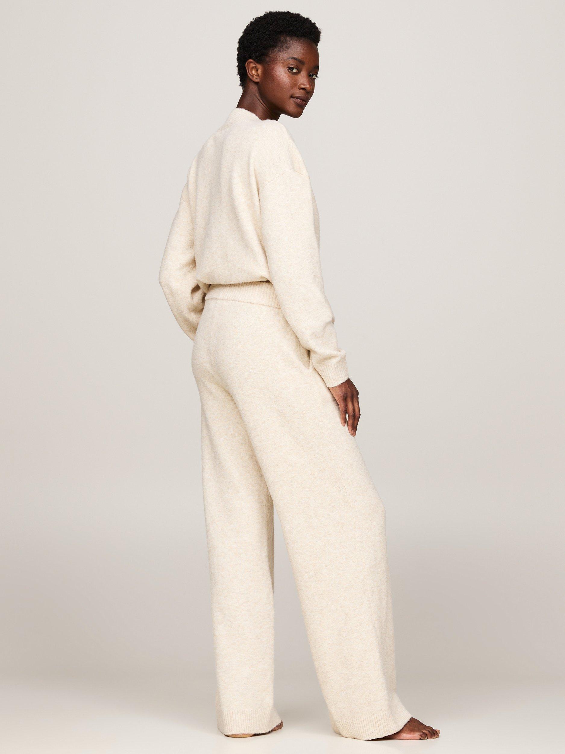 Tommy Hilfiger Knitted Lounge Trousers Heathered Oat