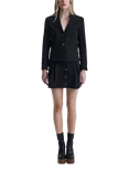 James Lakeland Button Mini Skirt, Black