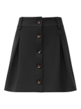 James Lakeland Button Mini Skirt, Black