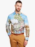 Simon Carter French Villa Print Cotton Shirt, Multi