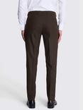 Moss Slim Flannel Trousers, Brown